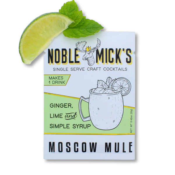 Noble Mick's Single Serve Ginger, Lime & Simple Syrup Moscow Mule