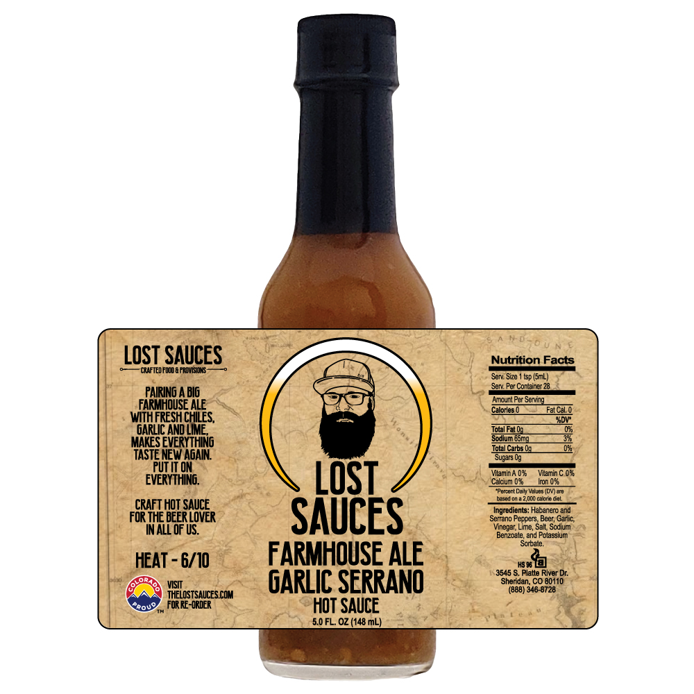Lost Sauces Garlic Serrano Hot Sauce