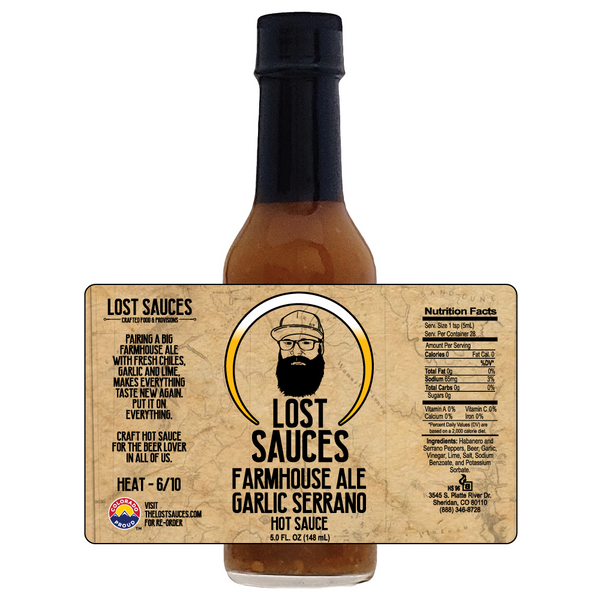 Lost Sauces Garlic Serrano Hot Sauce