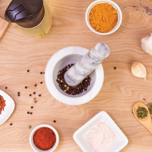 Marble Mortar and Pestle