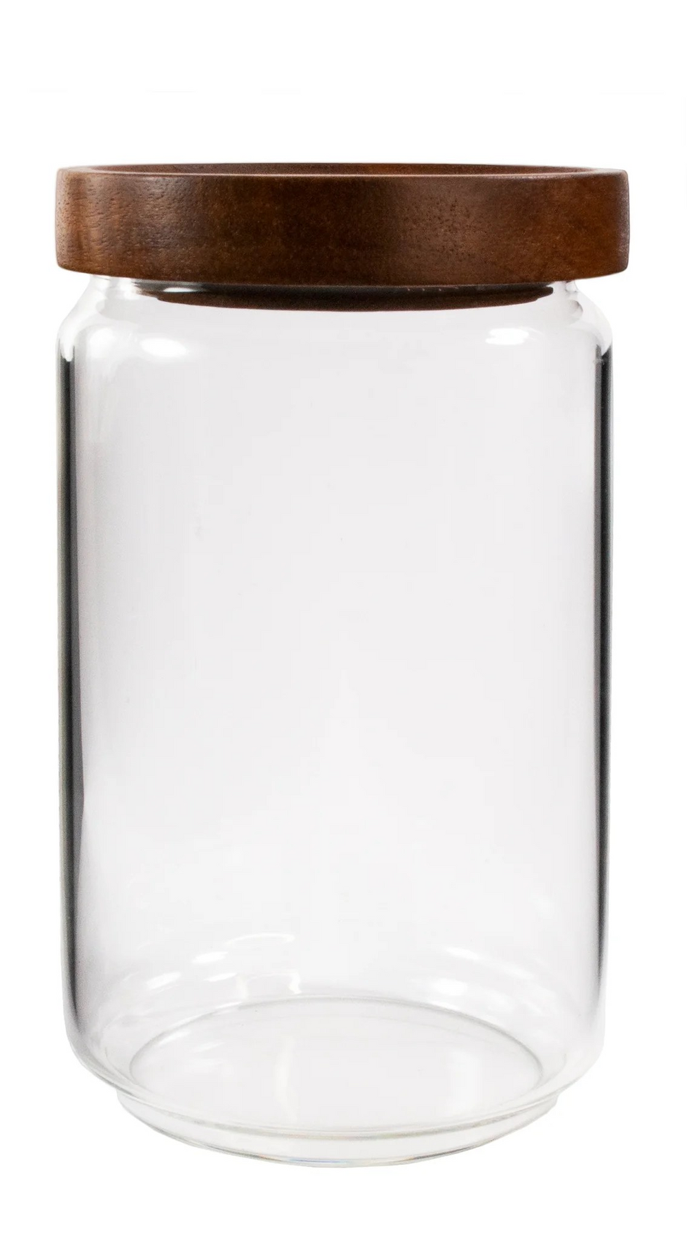 Kitchen basics Beveled Canister with Wood Lid 34oz