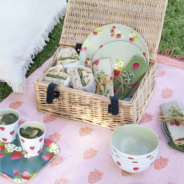 Strawberries Melamine Bowl