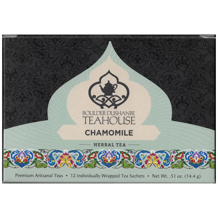 Chamomile Organic Herbal Tea Box of Overwraps 12 Count