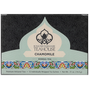 Chamomile Organic Herbal Tea Box of Overwraps 12 Count