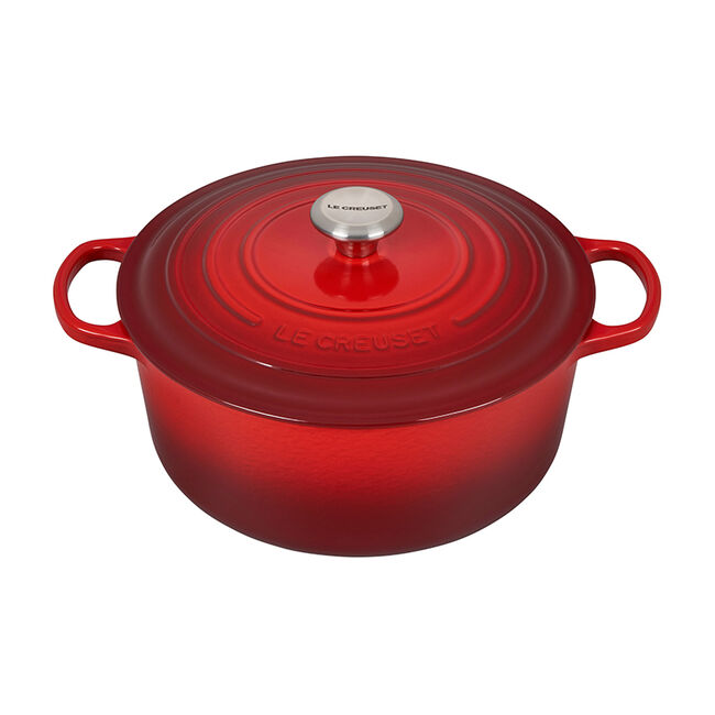 Le Creuset, Cerise, 7.25qt., Signature Round Dutch Oven