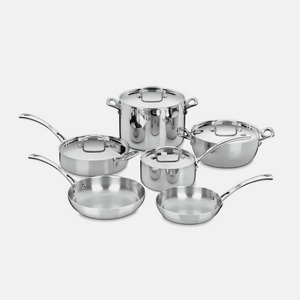 Cuisinart 10 Piece French Classic Tri-Ply Stainless Set