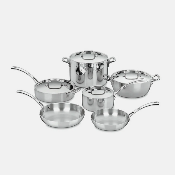 Cuisinart 10 Piece French Classic Tri-Ply Stainless Set
