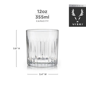 Reserve Milo Crystal Rocks Glasses By Viski (set of 4)