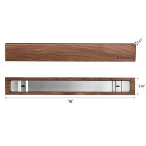 18" Walnut Magnetic Knife Bar.