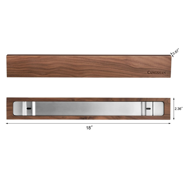 18" Walnut Magnetic Knife Bar.
