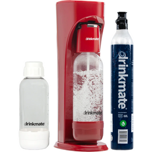 Drinkmate OmniFizz Sparkling Water and Soda Maker (Red)
