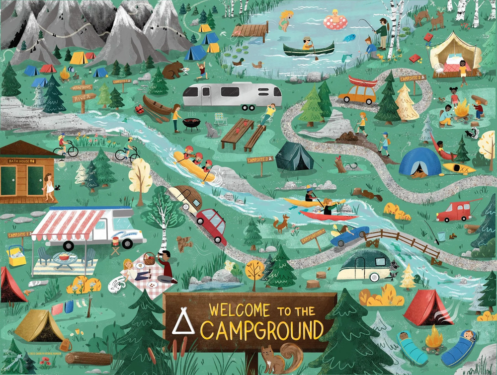 Welcome To The Campground Jigsaw Puzzle 500pc