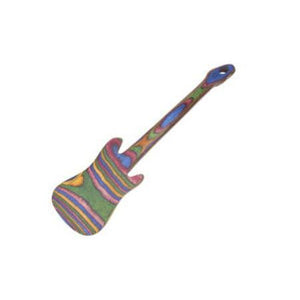 Island Bamboo Pakkawood Guitar Spatula (Rainbow)