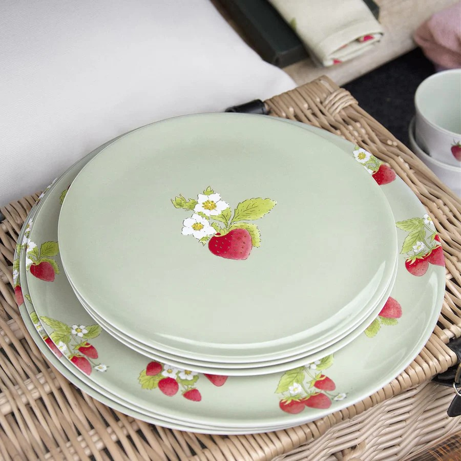 Strawberries Melamine Side Plate