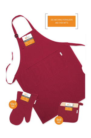 Classic Chef Apron Cabernet