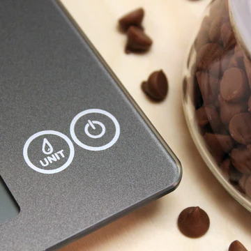 Escali Arti Glass Digital Scale, Gray Storm