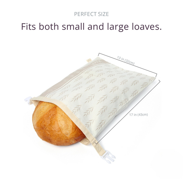 Reusable Beeswax Bread Bags For Homemade Bread - 2 Pack