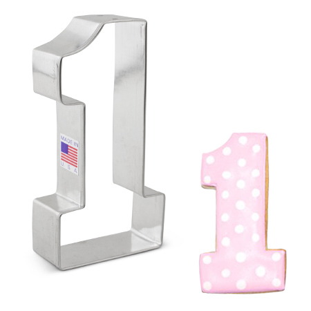 Large Number 1 Cookie Cutter
