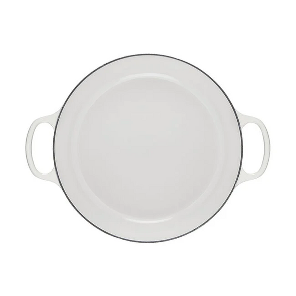 Le Creuset, White, 5qt., Signature Braiser