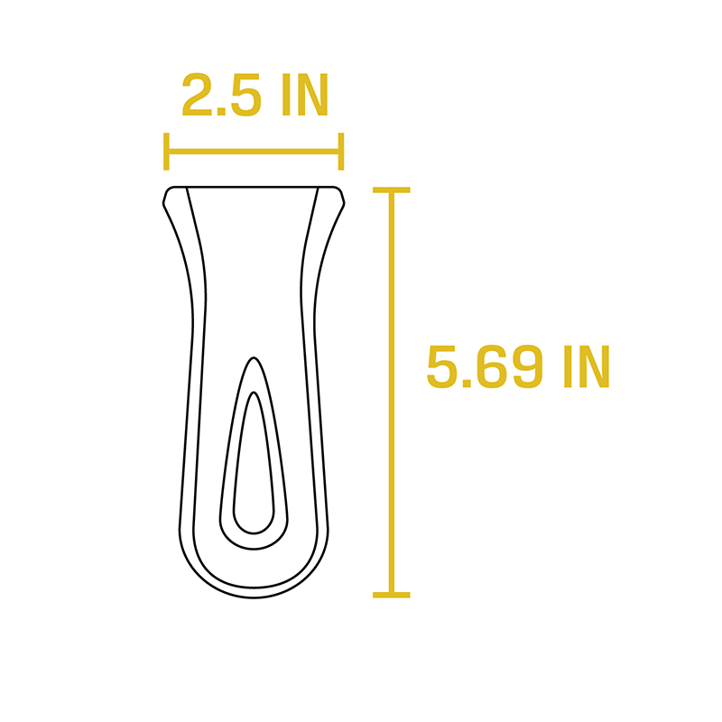 Deluxe Stone Gray Silicone Hot Handle Holder