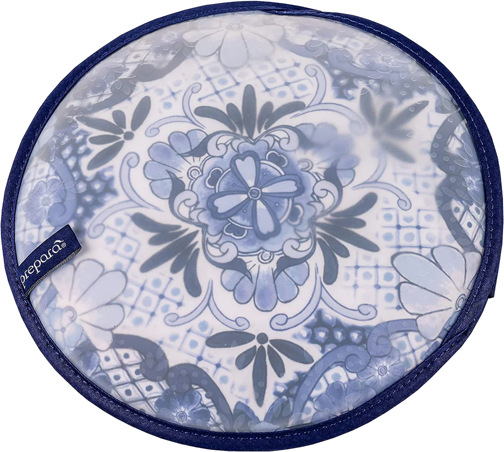 Tortilla Warmer Fabric and Silicone - Blue