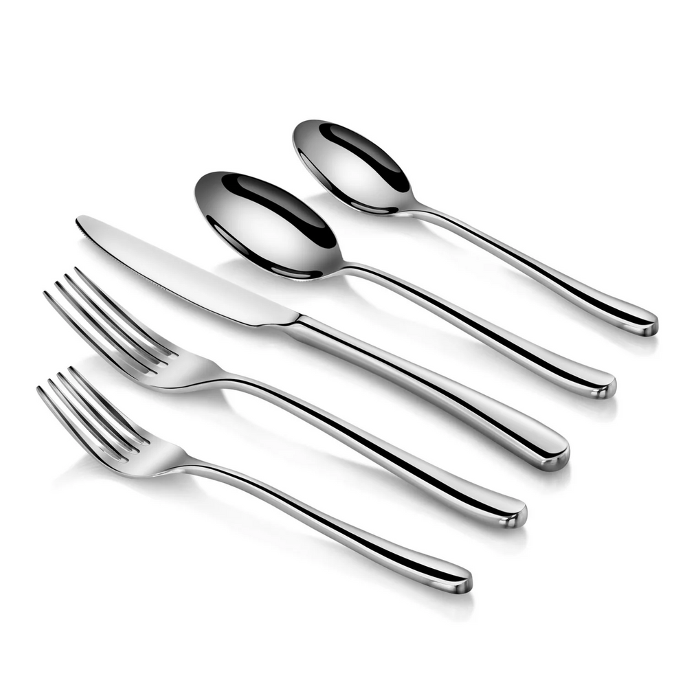 Rain ll Series Flatware Set (20-Pcs) Forged