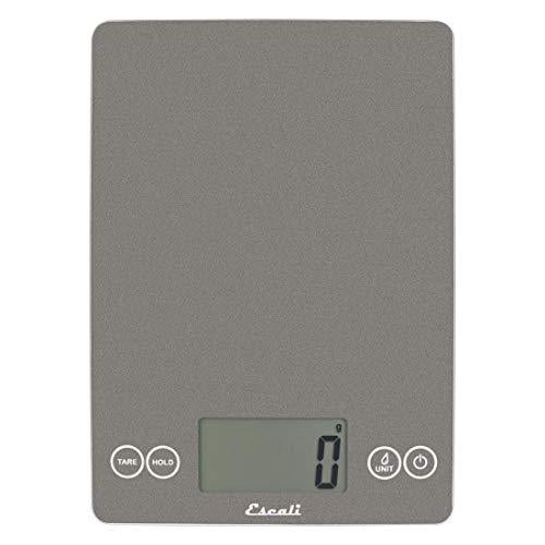 Escali Arti Glass Digital Scale, Gray Storm