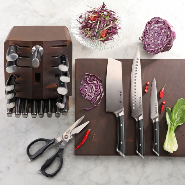 Helena (Blk) 12pc Knife Block Set