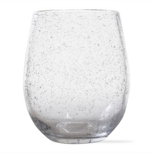 Bubble Glass Stemless Clear