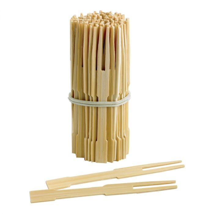 Mini Bamboo Cocktail Forks, Pack of 72