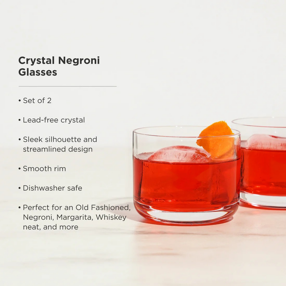 Raye Crystal Negroni Glasses Set of 2