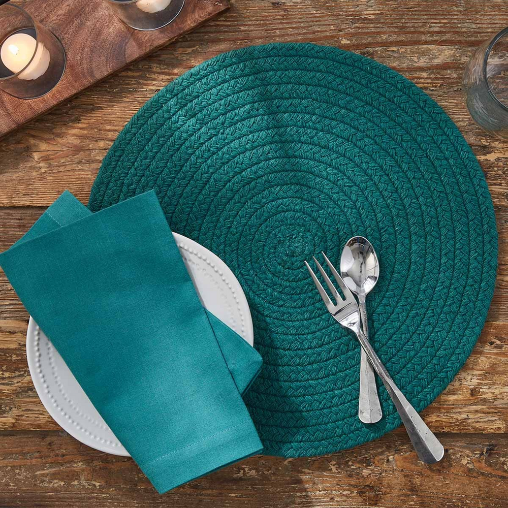 Peacock - Essex Round Placemat Round