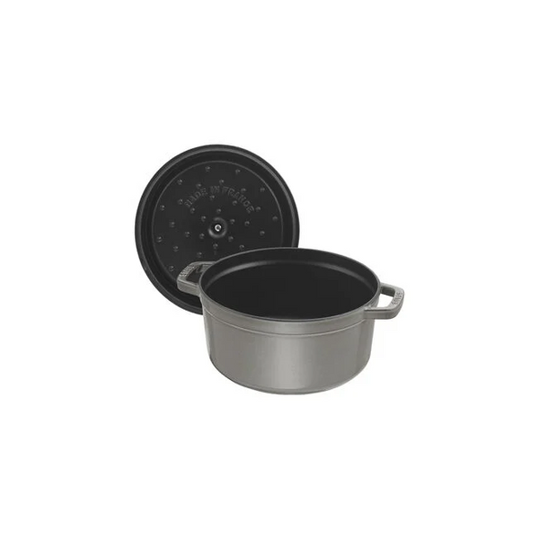 Staub 4 qt Round Dutch Oven- Graphite Grey