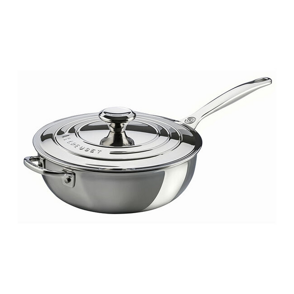 Le Creuset, Stainless Steel, 3.5qt., Saucier Pan