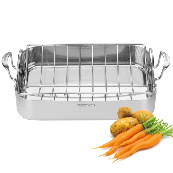 Cuisinart MultiClad Pro Triple Ply Stainless Steel 16" Roasting Rack