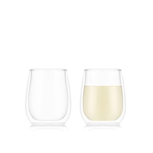 Bodum Skå̊L Double Wall Chardonnay Glass 2 Pc. Set
