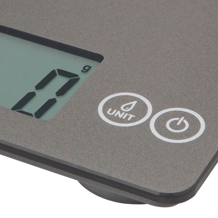Escali Arti Glass Digital Scale, Gray Storm