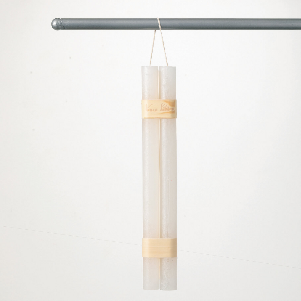 White Hanging Taper 2