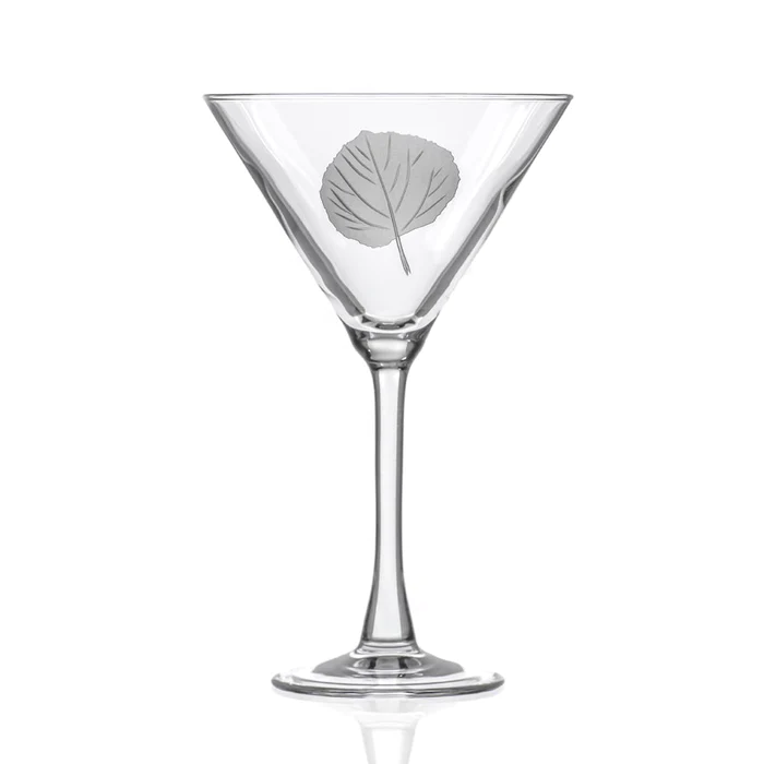 Aspen Leaf 1oz Martini Cocktail Glass