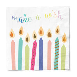 Lunch Napkin Birthday Candles 2 Ply/16pk