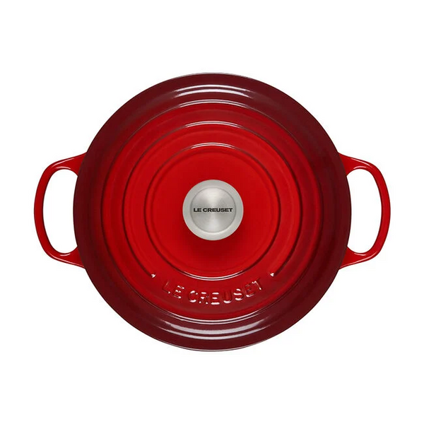 Le Creuset, Cerise, 5.5qt., Signature Round Dutch Oven