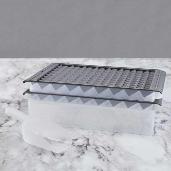 Mini Ice Twist & Release Trays with Storage Bin and Ice Scoop