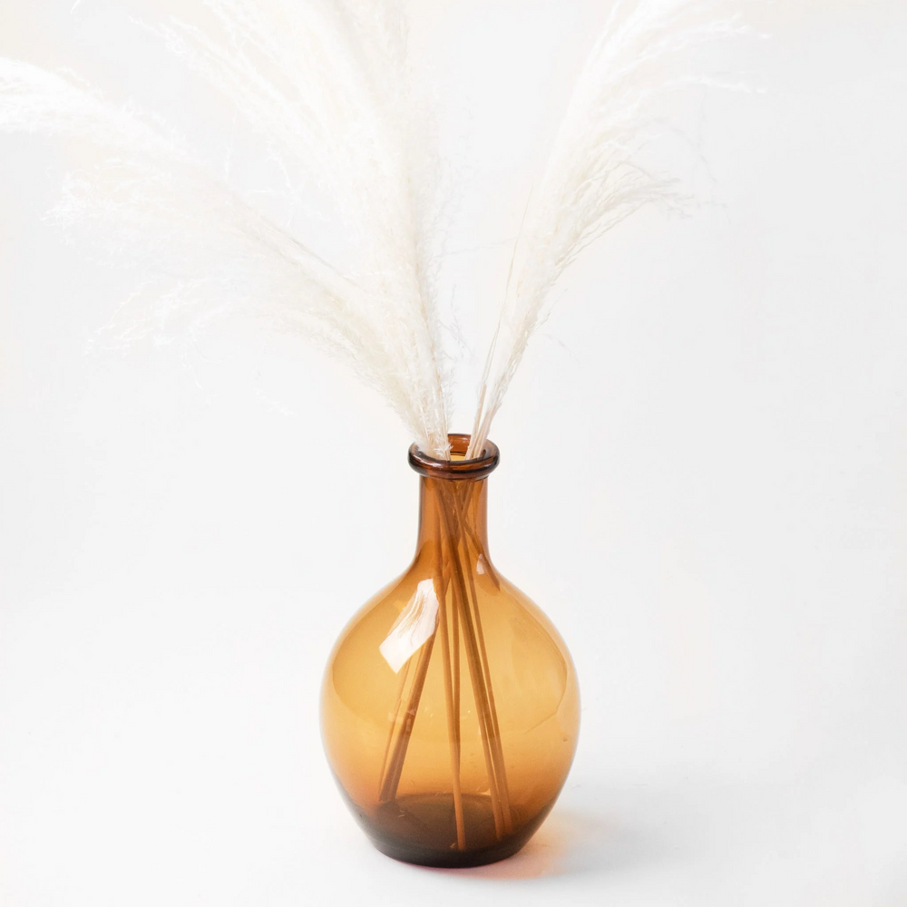 Demi Jon Amber Vase 10"