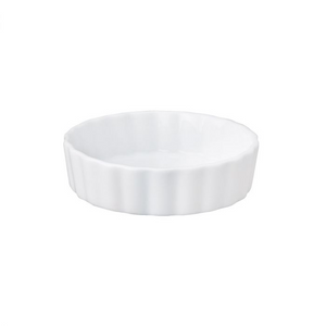 Porcelain Round Quiche Dish 4" x 1"