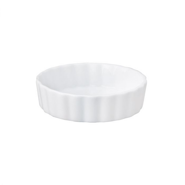 Porcelain Round Quiche Dish 4" x 1"