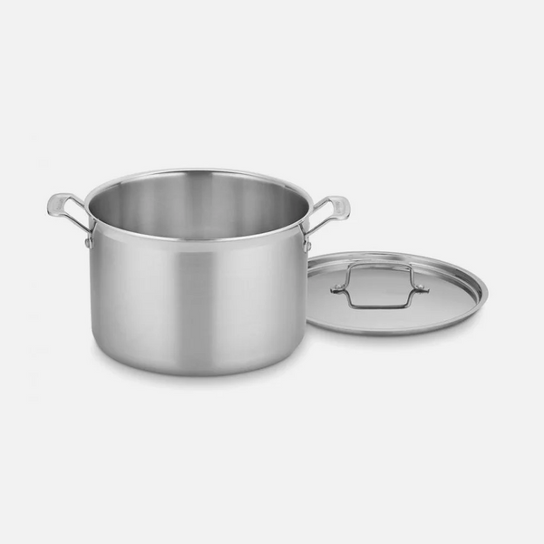 Cuisinart MultiClad Pro Triple Ply Stainless Stockpot with Cover - Comes in 8qt or 12qt
