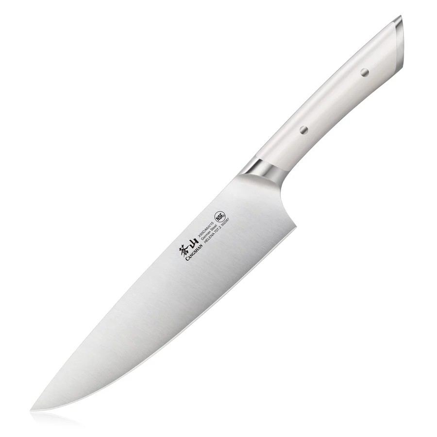 HELENA (Wht) 8" Chef's Knife, Forged German Steel