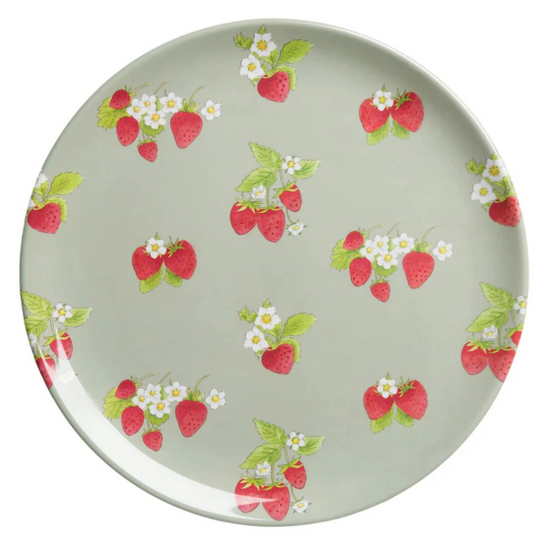 Strawberries Melamine Dinner Plate