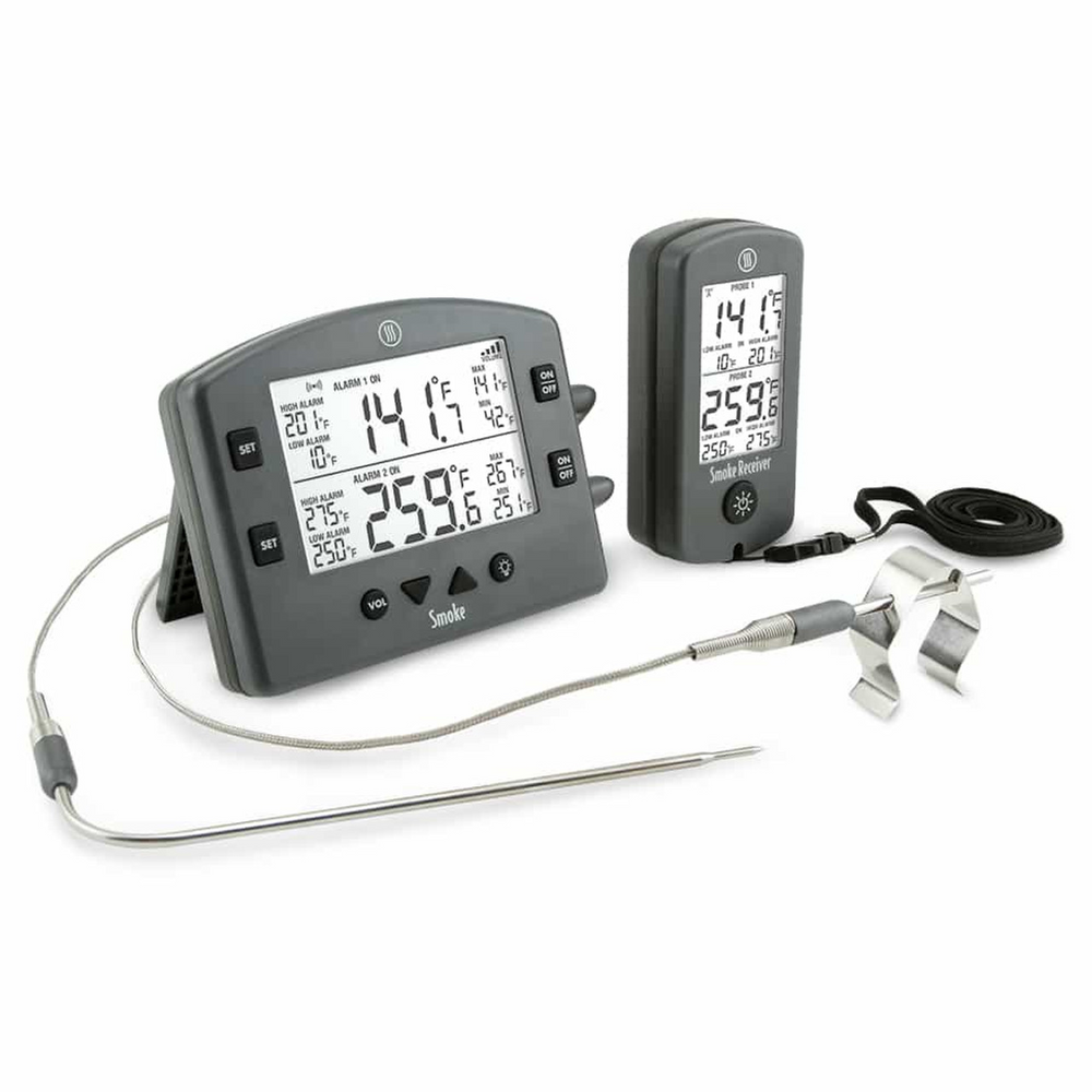 Smoke Remote BBQ Alarm Thermometer - Charcoal