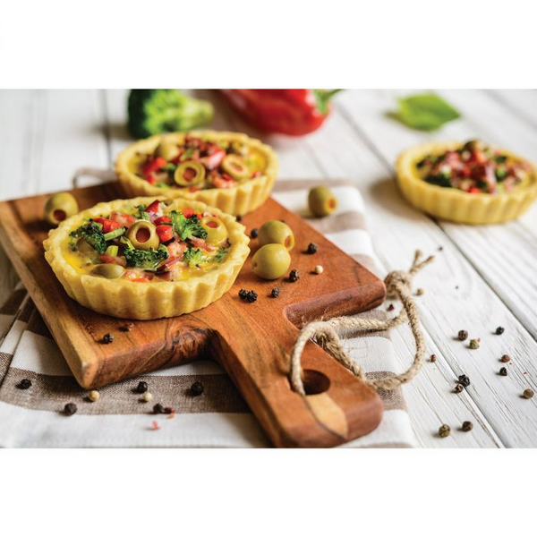 Quiche Pan Round Non-Stick Carbon Steel Set/4